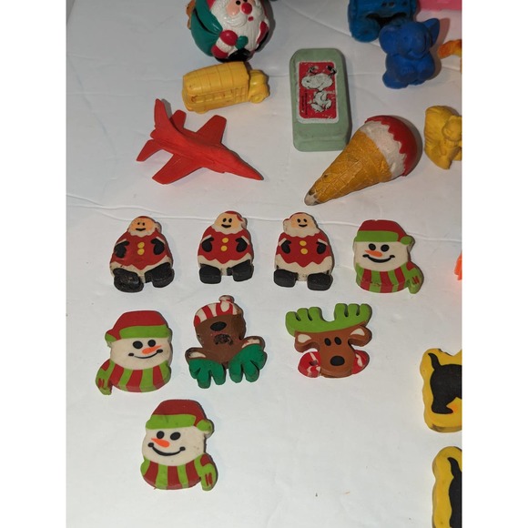 Vintage Lot Pencil Erasers Diener APII Collectible Lisa Frank Hallmark Snoopy - Picture 8 of 11